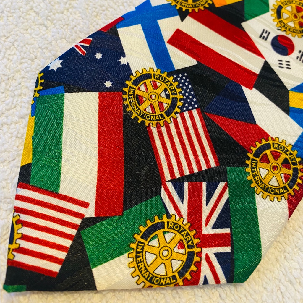 Brand New Tie Commemorating The Flags Of The World